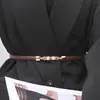 Cinturón Negro para Mujer Decoración Fina con Falda Cintura Todo-partido Hebilla de Perla Traje de Mujer Suéter Cinturón Pequeño Mujer