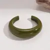 Pulsera Geométrica Redonda Europea y Americana Retro Simple de Resina Difuminada Pulsera Elegante de Nicho de Alta Gama para Mujeres