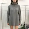 Suéter pullover de mujer con media cremallera otoño e invierno Nuevo Retro estilo japonés holgado perezoso suave pegajoso grueso suéter prenda exterior