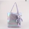 Suministros del Fabricante Tela Plateada Impermeable Muñeco Oso Plegable Publicidad de Negocios Bolsa de Compras Plegable Portátil En Stock