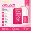 Cola para unhas transfronteiriça WORGOM, especialmente projetada para aplicar unhas postiças, adesivo de unha para nail art seca, personalização OEM disponível