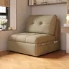 Sofá Cama Crema Estilo Apartamento Pequeño Multifuncional Doble Uso Sala de Estar Celebración en Internet Mismo Estilo Telescópico Balcón Individual Plegable Sofá