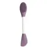Pincel de Silicone para Máscara Facial de Duas Pontas, Escova Suave para Limpeza do Nariz, Raspador Especial de Silicone para Lavagem Facial de Beleza, Ferramenta de Silicone para Limpeza de Beleza