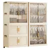 Em estoque Casa Sem Instalação Guarda-Roupa de Bebê Armário de Armazenamento para Recém-Nascidos Guarda-Roupa Dobrável para Roupas Infantis Guarda-Roupa sem Furos