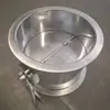 Válvula reguladora manual válvula borboleta válvula reguladora multi-lâminas duto de ventilação damper de ar com flange válvula redonda