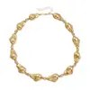 Adornos Transfronterizos Europeos y Americanos Textura Metálica Irregular Collar de Jade Sintético Textura Ins Estilo de Bloques de Color de Moda Gargantilla