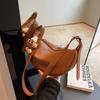 Bolso de Cuero Suave Estilo Occidental de Alta Gama para Mujer 2025 Nuevo de Moda Versátil Bolso Cruzado Explosivo Bolso de Hombro Único Bolso Dumpling de Nicho