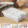 Caja de almacenamiento debajo de la cama con ruedas, caja organizadora con ruedas, caja de almacenamiento debajo del sofá, al por mayor en gris, verde y rosa