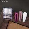 Manicure Nova Transfronteiriça Pó Moonlight Frasco Lótus Design de Pote à Prova de Vazamento Rosa Roxo Espelhado Aurora Pérola Pó Moonlight