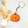 Chaveiro Acrílico Plano 2D Novo Transfronteiriço com Legumes e Frutas, Pingente Decorativo Criativo de Desenho Animado Fofo para Mochila