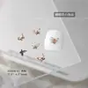 Mini Zircônia Pequena Borboleta Arte de Unha Diamante Joia Transparente Rosa Super Brilho Cristal Olho de Cavalo Liga Borboleta Acessórios para Arte de Unha