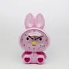 Reloj despertador de conejo de moda creativa popular de Taobao, para niños, despertador luminoso y silencioso, alarma de música electrónica