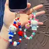 Cadena Creativa Hecha a Mano para Teléfono con Cuentas Colgante de Muñeca Pareja Llavero de Bolsa de Coche Juguete Pequeño Adorno Colgante