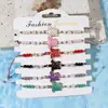 Verano Europeo y Americano Pintura Oceánica Óleo Tortuga Pulsera de Aleación Joyería de Mano Moda Simple Tejida a Mano Joyería de Mano al por Mayor