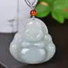 Pendente de Guanyin de quatro braços de Jade Esmeralda Tianshan Natural Colar de Jade Branco Maitreya pingente joia chinesa simples masculina e feminina