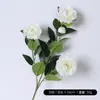 Galhos Artificiais de Camélia com Múltiplas Cabeças, Gardenia para Mesa de Jantar, Sala de Estar, Decoração de Casa, Arranjo de Flores Artificiais, Adereços para Fotos de Paisagismo de Árvores
