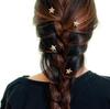 Grampo de Cabelo Estrela Minimalista Coreano Simples Estrela de Cinco Pontas Espiral Decoração de Cabelo Acessórios para Cabelo A018