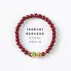 Novo Bracelete Benming Roxo Dourado com Areia Estilo Chinês Guofeng Zodíaco Cobra Enrolada Bracelete Cobra Bracelete de Cinábrio Unissex Fabricantes