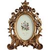Marco de Fotos Retro Dorado Estilo Clásico Europeo Mesa Estilo Palacio Puede Sostener Fotos Adornos Personalizados de Moda para Decorar Mesa de Noche