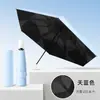 Parche de Memoria Negro Ultra Ligero, Sin Plegado, Paraguas Fácil de Doblar, Paraguas Totalmente Automático para Sol y Lluvia, Paraguas de Protección Solar y Sombrilla