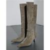 Botas nuevas de otoño e invierno de comercio exterior 2024, botas finas de tacón alto puntiagudo de talla grande, botas de caballero de moda occidental para mujer
