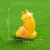Micro Paisagem Desenho Animado Enfeites Girafa Fofa Jardinagem Decorações DIY Acessórios para Pendurar Enfeites Pequenos para Mesa Carro