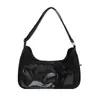 Bolsa Transparente de Ombro Duas Dimensões para Meninas, Festa de Estudantes, Grande Capacidade, Barra Transparente, Bolsa Tiracolo, Pequeno Lanche, Bolsa de Ombro para o Dia a Dia