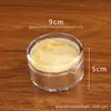 Caja de nido de pájaro de acrílico transparente con interior de cerradura engrosada, caja de nido de pájaro redonda para Cordyceps, caja de plástico para Dendrobium y ginseng americano