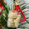Pingente Chaveiro Ouro Puro 999 Pulseira Trançada Fio Vermelho Presente Atrai-Riqueza Lembrança Atacado Personalizado