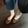 Primer Encuentro Jifa Retro Francés Remache Planos de Corte Bajo Mujer Planos Punta Redonda Sin Cordones Versátiles Cómodos Zapatos Planos de Ballet