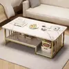 Mesa de centro para sala de estar, nuevo modelo 2026, moderna y simple, adecuada para apartamentos pequeños y casas de alquiler, mesa de té para balcón, mesa de centro simple