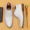 [vip para] zapatos de boda blancos de cuero para novio, con elevador invisible, zapatos de cuero para hombre, formales de negocios, tipo brogue, zapatos para hombre