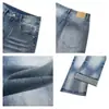 Jeans rectos Cat whisker cleanfit lavados, nueva colección de otoño, estilo retro americano, lavado desgastado, corte holgado y casual