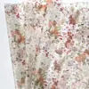 Papel de Seda Estilo Ins Transfronteiriço Mais Vendido 17g com Tema de Flores e Pássaros, Papel de Presente para Roupas com Tema Floral e de Plantas Vintage, Papel Sulfite com Estampa Floral