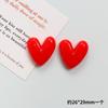 Adesivo de Geladeira Coração de Amor Vermelho Desenho Animado Resina Criativo Colar Parede de Fotos Edição Preto e Branco Adesivo Decorativo para Casa Cozinha