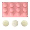 Novo Molde de Silicone Retangular para Mousse de Chocolate com 12 Peças, Fácil de Desenformar e Fácil de Limpar, Forma Caseira para Assar Bolo