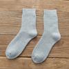 Calcetines de hombre de invierno gruesos de otoño e invierno hasta la mitad de la pantorrilla, calcetines cálidos de felpa, desodorantes resistentes al frío, calcetines deportivos largos de algodón para hombre