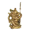 Estatua de Cobre Guan Gong de Yang Tongji sobre Dragón, Adorno de Cobre Guan Di Guan Gong de Pie, Regalo para el Hogar y la Tienda