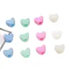 Corazón de Amor 12mm Agujero Recto Cuenta Suelta Bolsa Accesorios para Colgar Colores Macarrón Cuentas DIY Cadena para Teléfono Móvil Accesorios para Llavero Venta al por Mayor