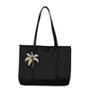 Bolso tote grande de dos tonos simple para la escuela, el trabajo y los desplazamientos, nuevo bolso de hombro versátil de moda 2026, bolso grande