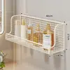 Estante de Almacenamiento para Baño, Estante de Almacenamiento Multifuncional para Limpiador Facial y Aceite Desmaquillante, Solución de Almacenamiento sin Taladro para el Baño