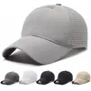 Gorra de béisbol extragrande, gorra deportiva transpirable de secado rápido, sombrero para el sol para exteriores, gorra fina de tela suave para hombre con protección solar