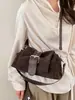 Bolso bandolera pequeño, fresco, con hebilla azul, un bolso de mano moderno y elegante para mujer para otoño, un bolso cruzado nuevo de nicho