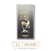 Pintura decorativa de entrada de lujo ligero entrada entrada pintura de luz LED para pasillo vertical mural de pasillo Fu Lu simple atmosférico moderno
