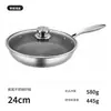 Sartén de Acero Inoxidable con Panal de Abeja de Pantalla Completa Transfronteriza Sartén Antiadherente con Menos Humo de Aceite Sartén para Freír Bistec Omelette Modelo Plus