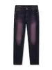 Ropa para Hombre Casa de Arce/2026 Primavera y Otoño Nuevos Pantalones Rectos Ajustados para Hombre, Jeans de Moda en Morado y Rojo