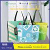 Bolsa de Mensageiro Colorida Impressa em PP Bolsa Tecida Personalizada Bolsa de Plástico Laminado à Prova d'Água Exposição Bolsa de Mão Tecida em Nylon em Forma de Barco Feita Sob Medida