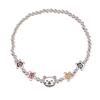 Pulsera de Plata S925 Cui Yan Jewelry Flor de Primavera y Verano Oso Esmaltado Estilo Coreano Femenino Linda Nicho Joyería de Perlas 2025