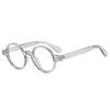 Marco redondo simple retro nuevo transfronterizo marco de combinación de colores degradados espejo plano de clavo de arroz para hombre y mujer marco pequeño T22125