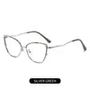 Gafas Personalizadas de Nuevo Estilo que Cambian de Color con Filtro de Luz Azul, Montura Metálica Ojo de Gato, Monturas de Gafas de Moda Estilo Europeo y Americano Transfronterizo, Estilo Ins
